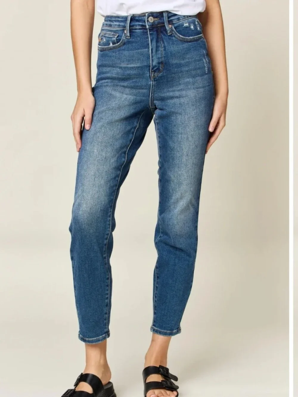 JUDY BLUE Slim Fit Jeans Tummy Control High Waist Womens Size 16W